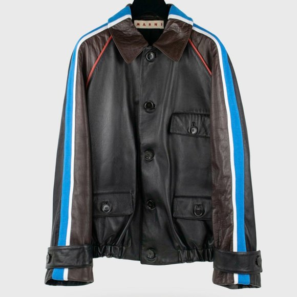Marni Jackets & Blazers - Marni Leather Flight Jacket